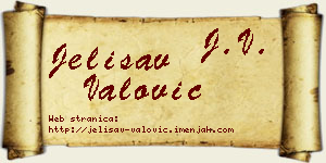 Jelisav Valović vizit kartica